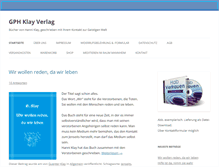 Tablet Screenshot of gph-klay-verlag.com